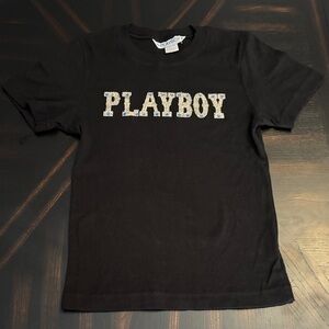 PLAYBOY Black Logo Tee